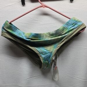 Prana Green and Blue Bikini Bottom